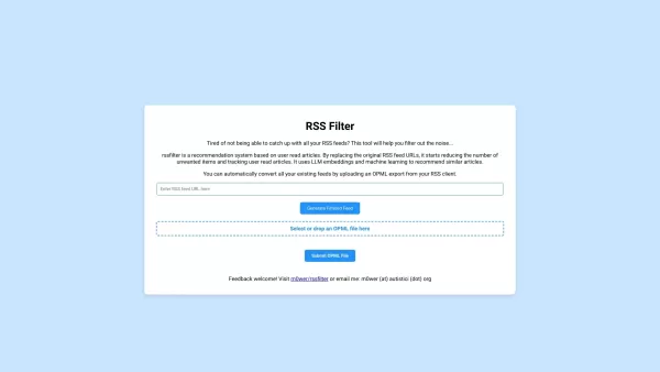 RSS Filter