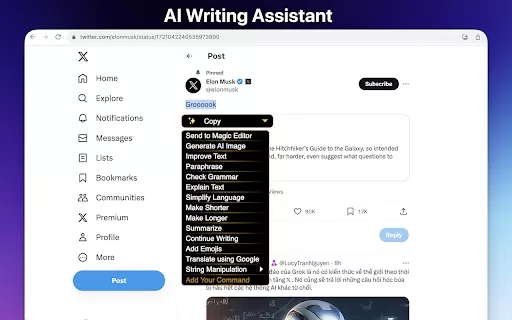 AI Chrome Extension powered by ChatGPT - Magictool AI - Chrome Extension