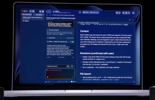在 2026 年的 WWDC 大會上，蘋果推出了 Xcode 27，其中內建了一個深度整合的人工智慧代理程式，用於環境式程式設計。 該 AI 能理解 Swift 程式語言，支援自然語言的多輪對話、跨檔案程式碼修改，並能自主建構完整的應用程式。此外，它還整合了 Anthropic、OpenAI 和 Google 等第三方模型，以及用於裝置端運算能力的全新 Core AI 和 MLX 框架。