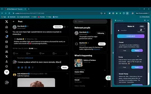 WAIter (WhatsApp AI Reiterator)
