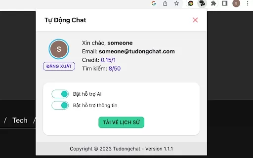 Tự động Chat - Chrome Extension