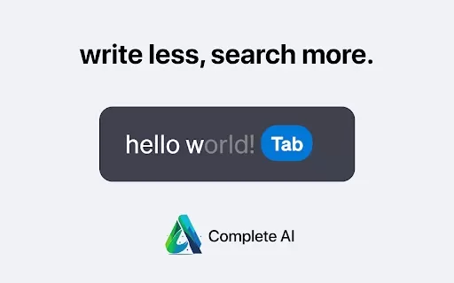 Complete AI - Text Autocomplete for ChatGPT - Chrome Extension