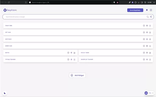 DeepFabric - Chrome Extension