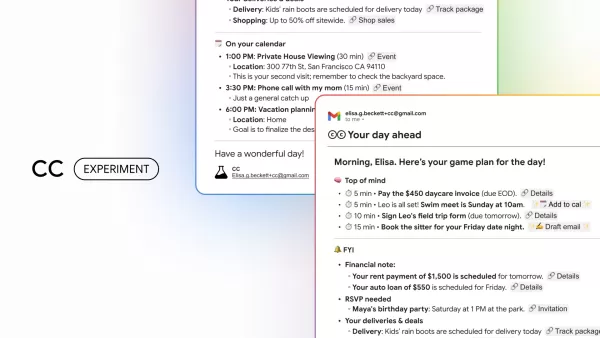 Google launches CC, an experimental AI email assistant powered by Gemini. It connects to Gmail, Drive, and Calendar to provide a daily 