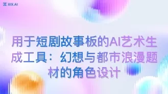 用于短剧故事板的AI艺术生成工具：幻想与都市浪漫题材的角色设计