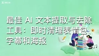 最佳 AI 文本提取与去除工具:即时清理表情包、字幕和海报
