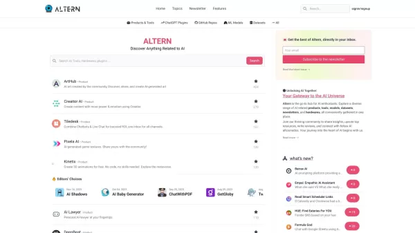 Altern: Your Gateway to AI Discoveries