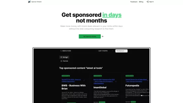 Sponsor Stream