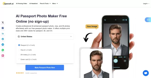 AI Passport Size Photo Maker Free Online | Supawork AI