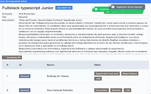 Talent AI - Chrome Extension
