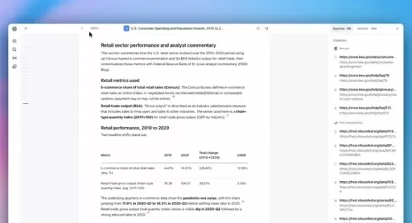 OpenAIは研究支援ツール向けに新モデル「GPT 5.2」を搭載したChatGPTの大幅アップグレードを発表インタラクティブな目次と引用文献を備えたフルスクリーンビューアーを搭載ユーザーはデータソースを指定し、進捗をリアルタイムで監視、複数形式でレポートをダウンロード可能本アップデートはまずPlusおよびProサブスクライバー向けに提供開始