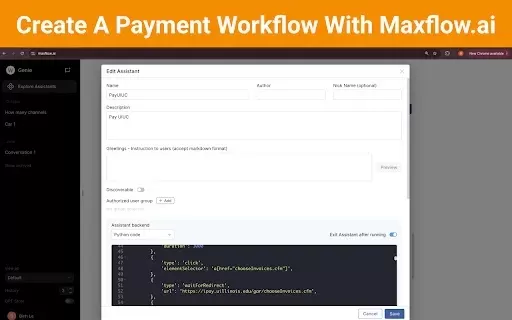 MaxGPT Web Automation