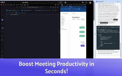 Real-time Meeting Assistant - Chrome Extension