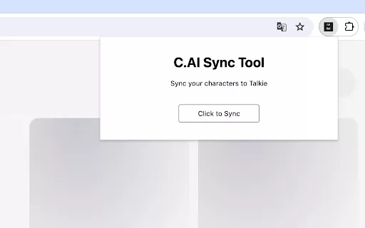 Character AI Synchronizer - Chrome Extension