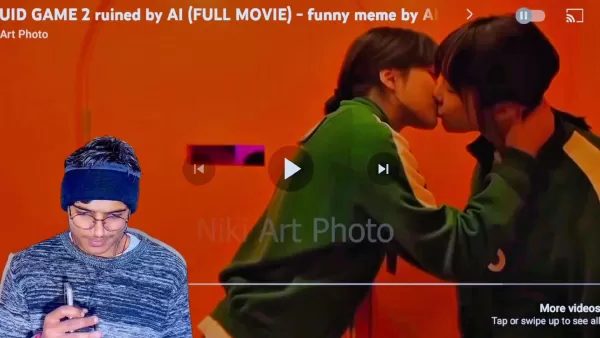 AI-generated deepfake example
