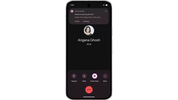 You’ll be able to switch to using your phone’s mic if you’re wearing a hearing device during a call.