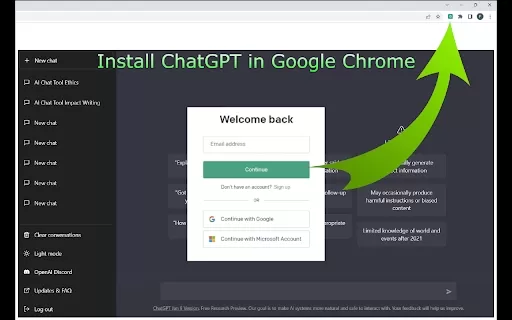 Chat GPT - Chrome Extension