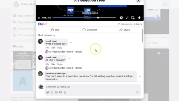 AI Video Builder Dashboard Example