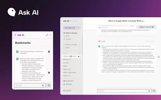 Google AI Search and Chat - Chrome Extension