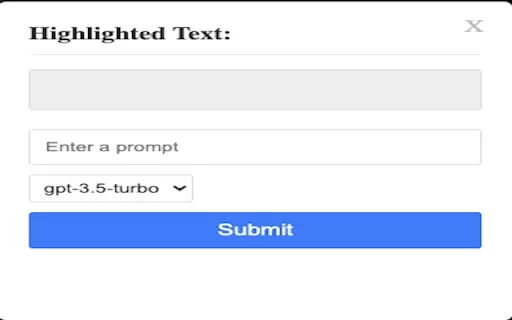 GPT-3.5-turbo and GPT-4 Extension - Chrome Extension