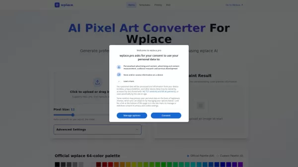AI Pixel Art Converter For Wplace