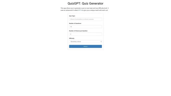 QuizGPT