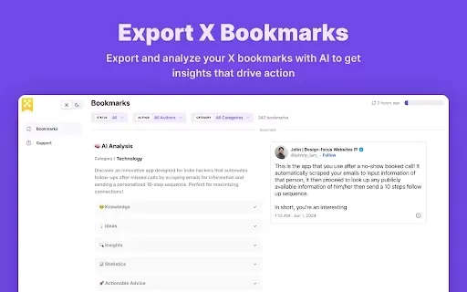 Export X Bookmarks