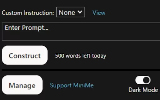 MiniMe - Chrome Extension
