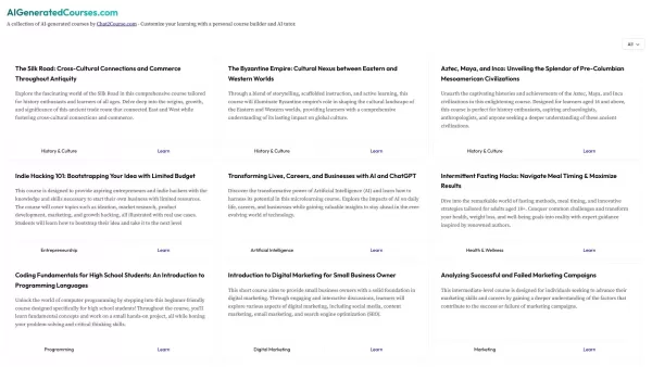 AIGeneratedCourses.com