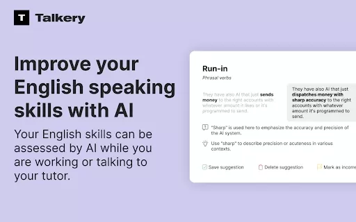 Talkery - Chrome Extension