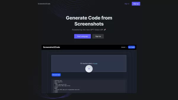 Screenshot2Code