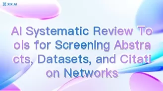 AI Systematic Review Tools for Screening Abstracts, Datasets, and Citation Networks