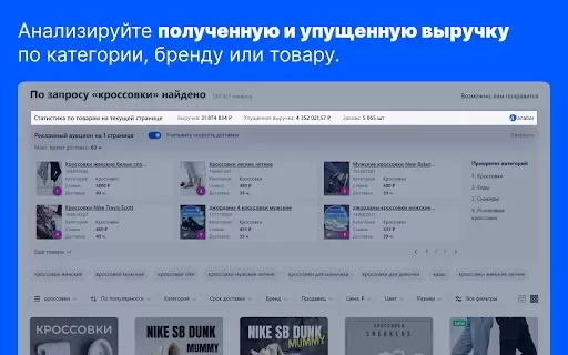 Анабар — бесплатная аналитика маркетплейсов
