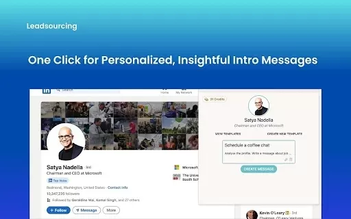 Leadsourcing - ChatGPT for LinkedIn