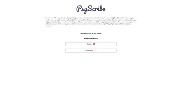 PsyScribe - AI Therapist