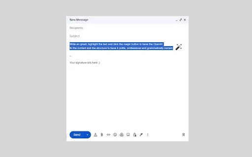 Gmail Add-on for Professional Email Writing - Chrome Extension