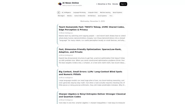 AI News Online