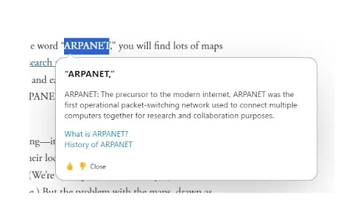 Popup explanations—by All you can EAT AI