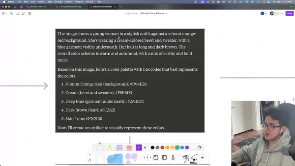 Anthropic's Claude AI analysiert und generiert Farbpaletten