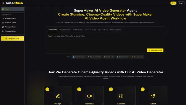 SuperMaker AI Video Generator