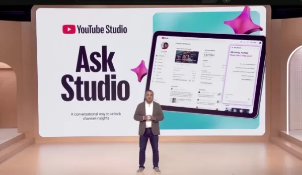 YouTube introduces new YouTube Studio features including AI-powered likeness detection for creators to manage unauthorized use of their image, an AI chatbot assistant (Ask Studio), an updated Inspiration tab with AI-generated video ideas, enhanced title/thumbnail A/B testing, and improved auto-dubbing with lip-sync tech. These tools aim to help creators grow and protect their channels.