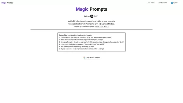 MagicPrompts by Lyzr AI