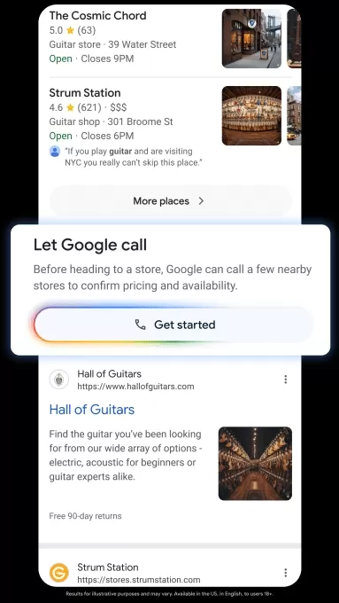 O Google lança novas ferramentas de compras com IA antes das festas de fim de ano, com pesquisa de conversação no Modo IA, checkout agêntico para compras automatizadas e uma IA que liga para lojas locais para verificar a disponibilidade de produtos, com o objetivo de simplificar e aprimorar a experiência de compras on-line