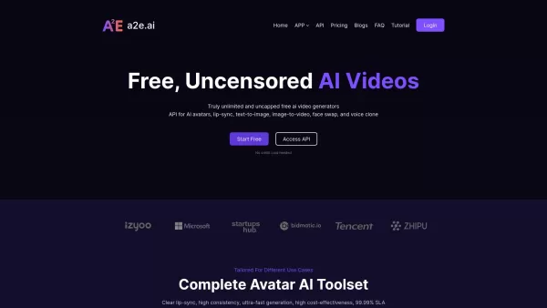 A2E Free and Uncensored AI Videos
