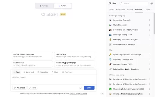 Ultra ChatGPT Extension - Chrome Extension