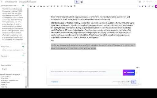Jasper.ai - Chrome Extension