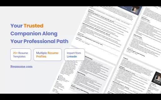 Resmume - Free Resume Builder