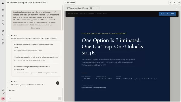 Стартап Rocket, специализирующийся на искусственном интеллекте, предлагает отчеты в стиле McKinsey по цене, в разы ниже рыночной