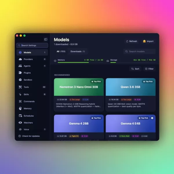 Osaurus brings both local and cloud AI models to your Mac