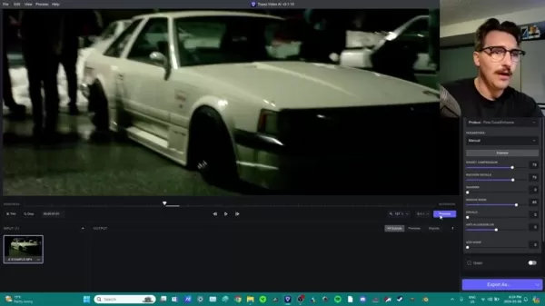 Using preview windows in Topaz Video AI